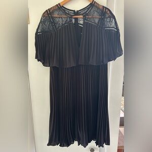 Gianni Bini Little Black Dress pleated NWT